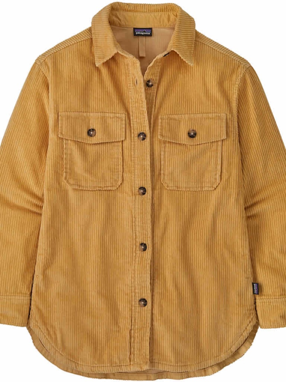 NWOT Patagonia Beeswax Yellow Corduroy Overshirt Jacket Shacket Size Small - Picture 2 of 7